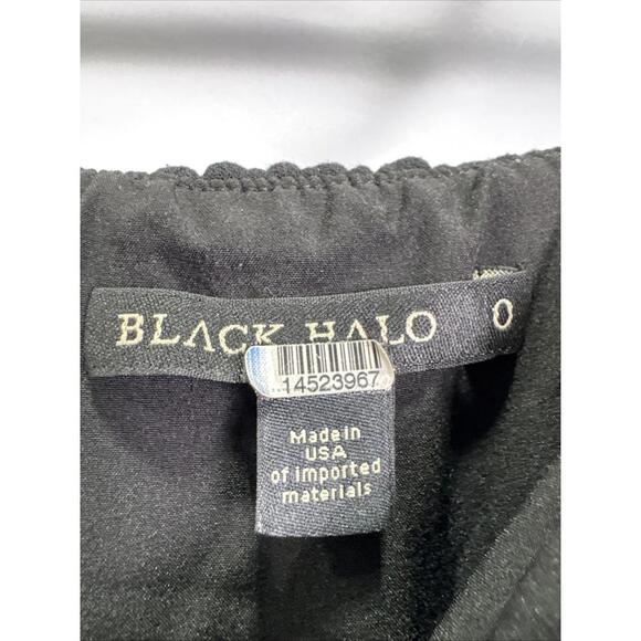 Black Halo Black Zorach Jumpsuit Size 0 with Minor Discoloration - Picture 6 of 8
